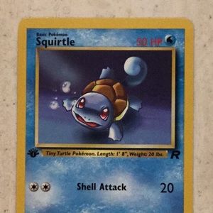 Pokemon Other Squirtle St Edition Pokmon Card 68 Rocket Poshmark